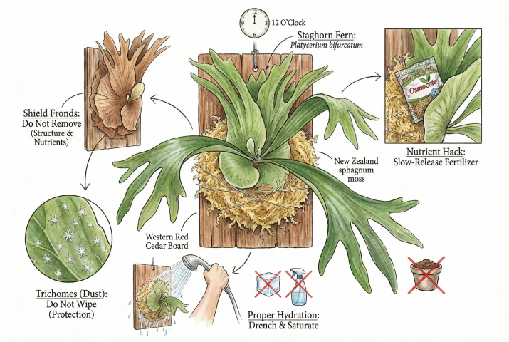 Staghorn Fern Mounting Guide: Sculpting the Perfect Platycerium Aesthetic