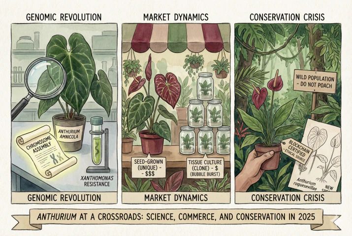 Anthurium 2025 Report: Genomics, Market Trends, and Conservation Ethics