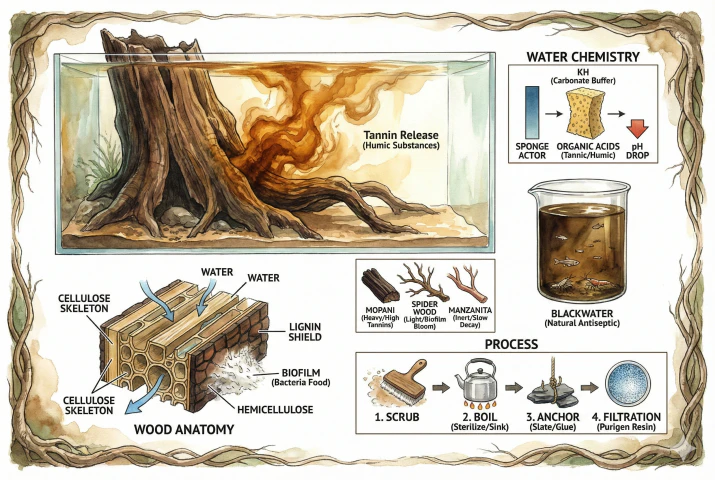 Driftwood Black Water at Paludarium: The Ultimate Guide to Tannins & Tint
