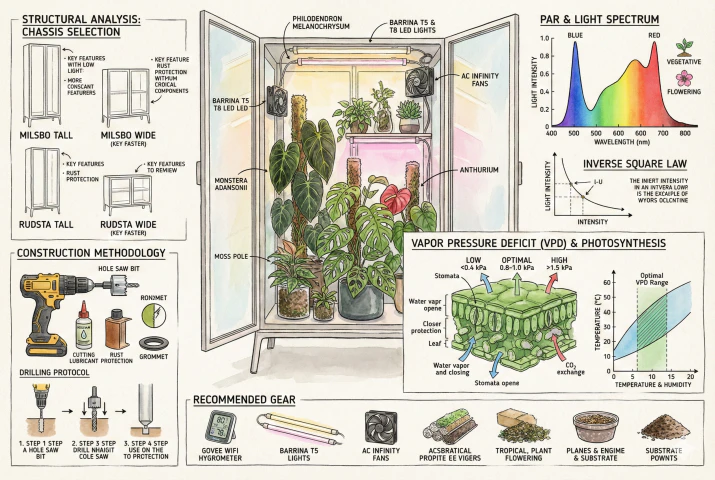 IKEA Greenhouse Cabinet Guide: How to Make a Milsbo or Rudsta Vivarium