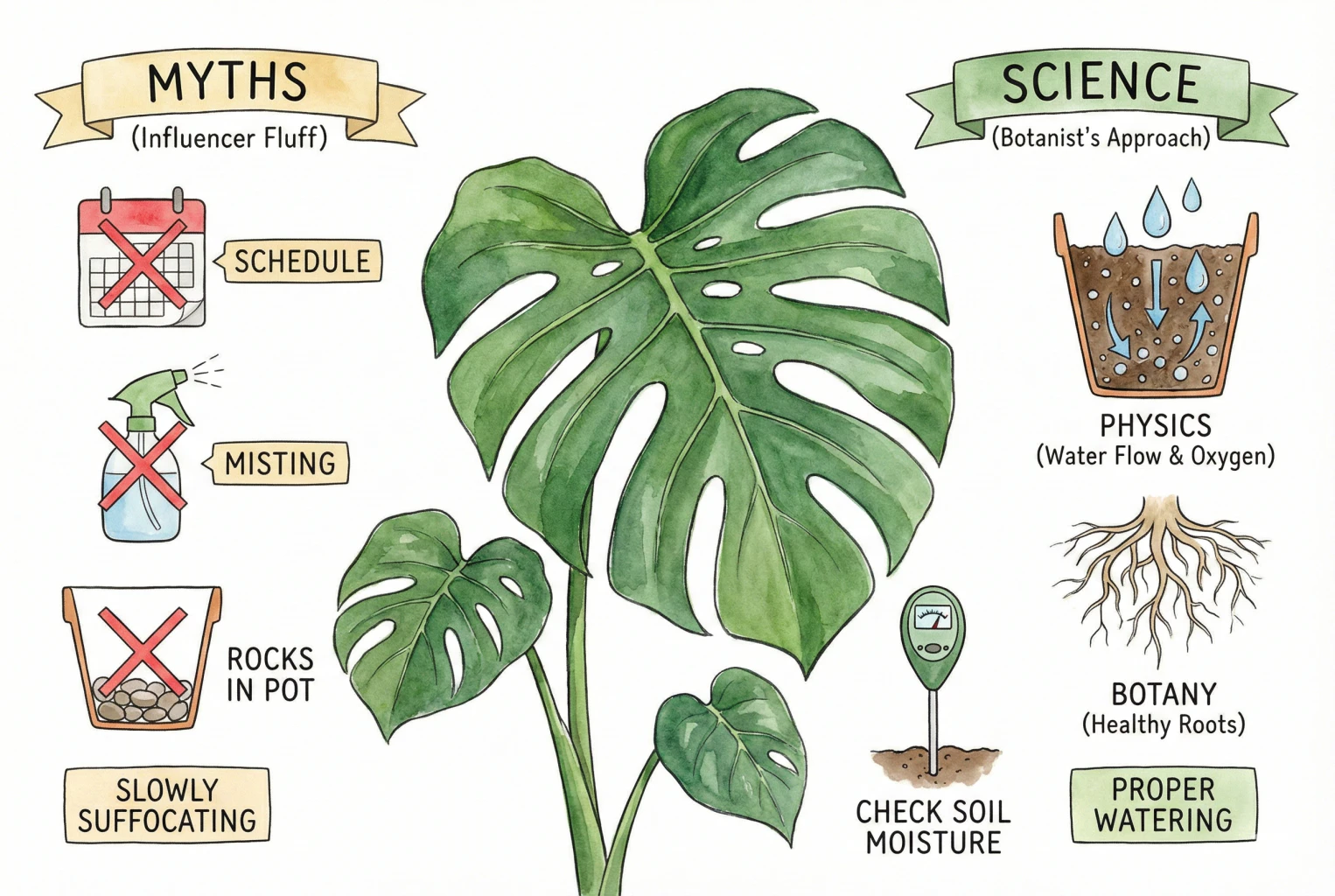 Monstera Indoor Plant Watering: The Expert Guide to Hemiepiphytic Hydrology