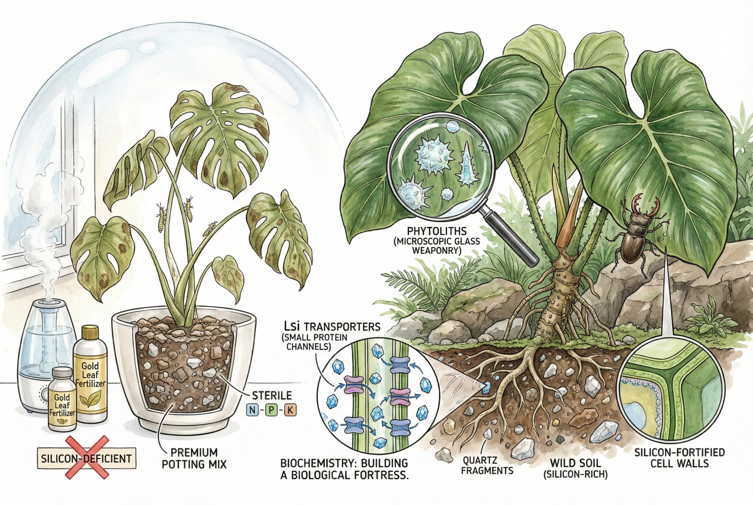 Plant Nutrients in Soil: Why Your Indoor Jungle Is Dying for Silicon
