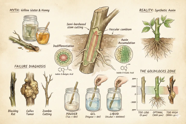 Rooting Hormone: The Science of Auxins, IBA, and Why DIY Methods Fail