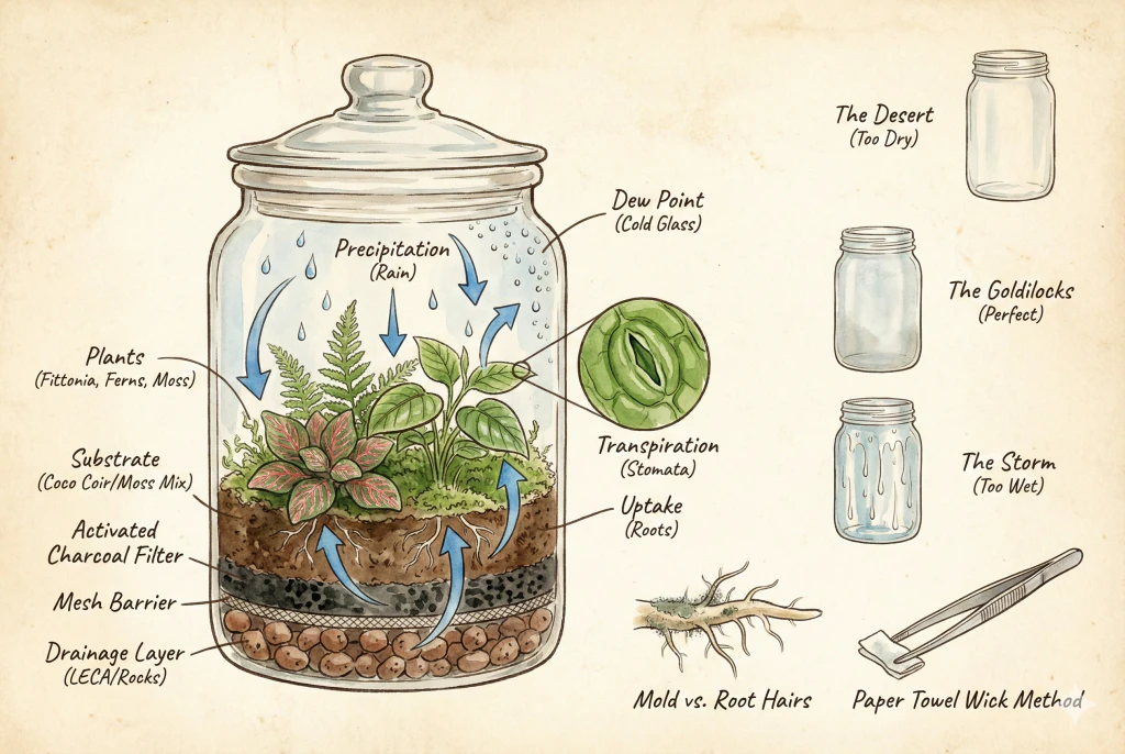 Terrarium Condensation: How to Read the Fog & Prevent Rot