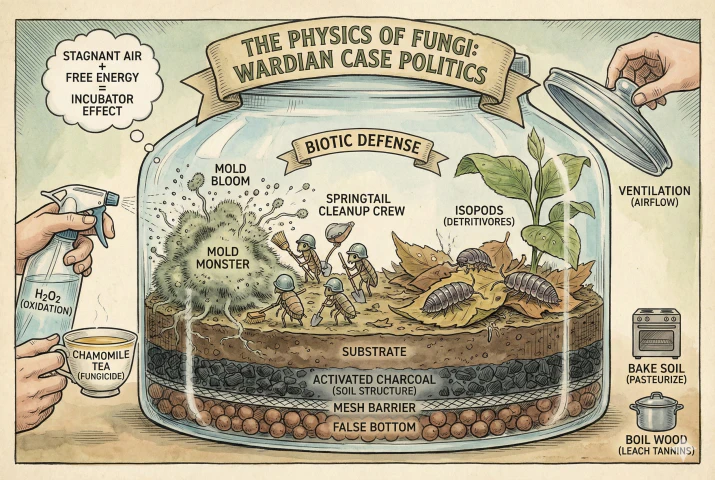 Terrarium Mold Control: A Scientific Guide to a Bioactive Ecosystem