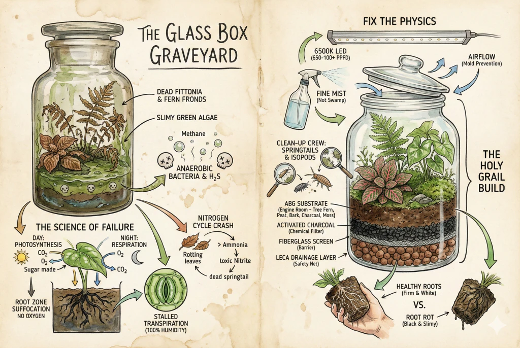Terrarium Plants Dying? The No-BS Guide to Bioactive Builds