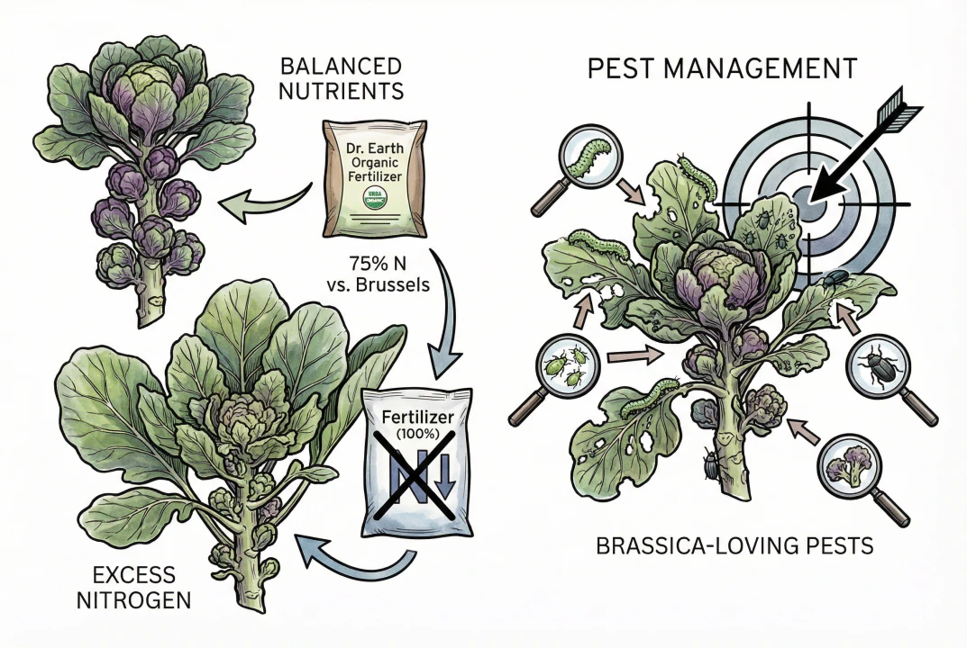 Conceptual illustration of moderate feeding for floret quality