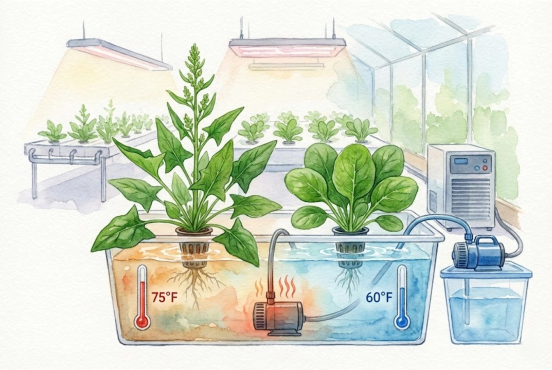 Hydroponic Spinach Bolting: How to Prevent It with Cold Reservoir Temps