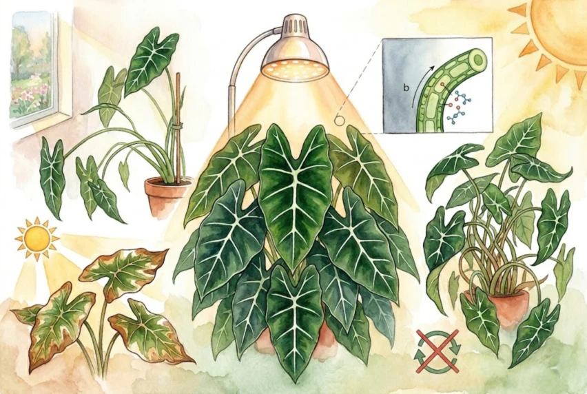 How to Make Alocasia Frydek Grow in a Perfect Front-Facing Wall