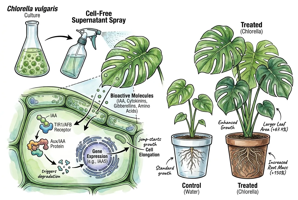 Monstera Biostimulant: Chlorella vs Anabaena 12-Week Trial