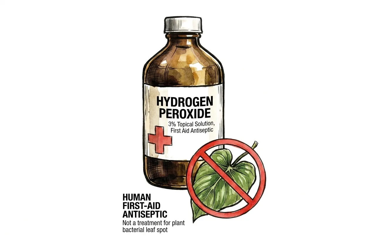 Bottle of 3% hydrogen peroxide topical solution