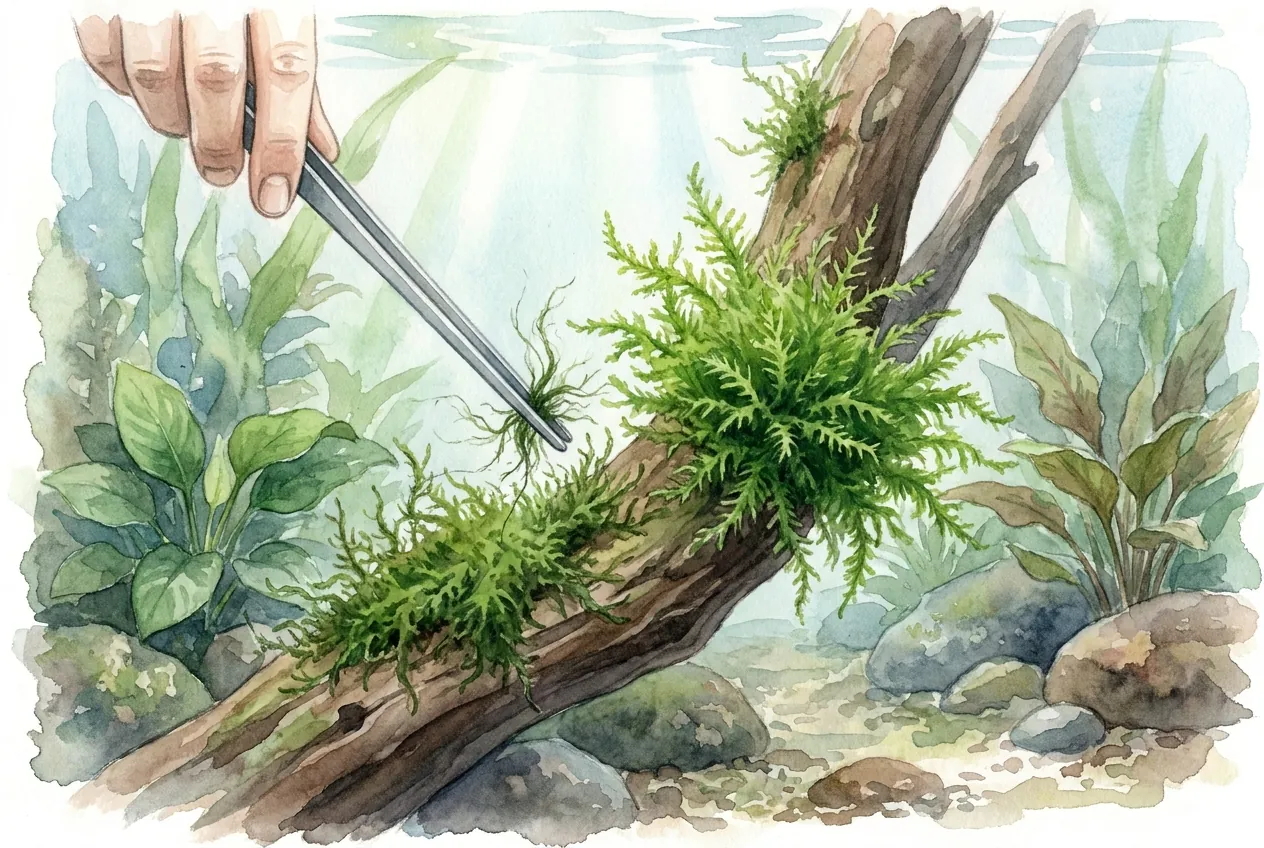 Java Moss vs Christmas Moss: July Algae Fix Without Reset
