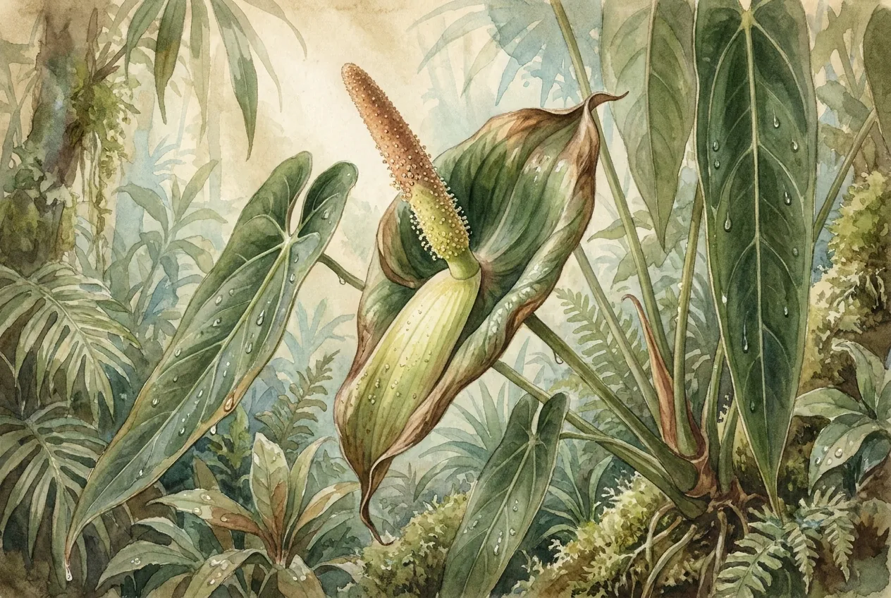 Anthurium Warocqueanum Pollen Maturity: Reading the Fade