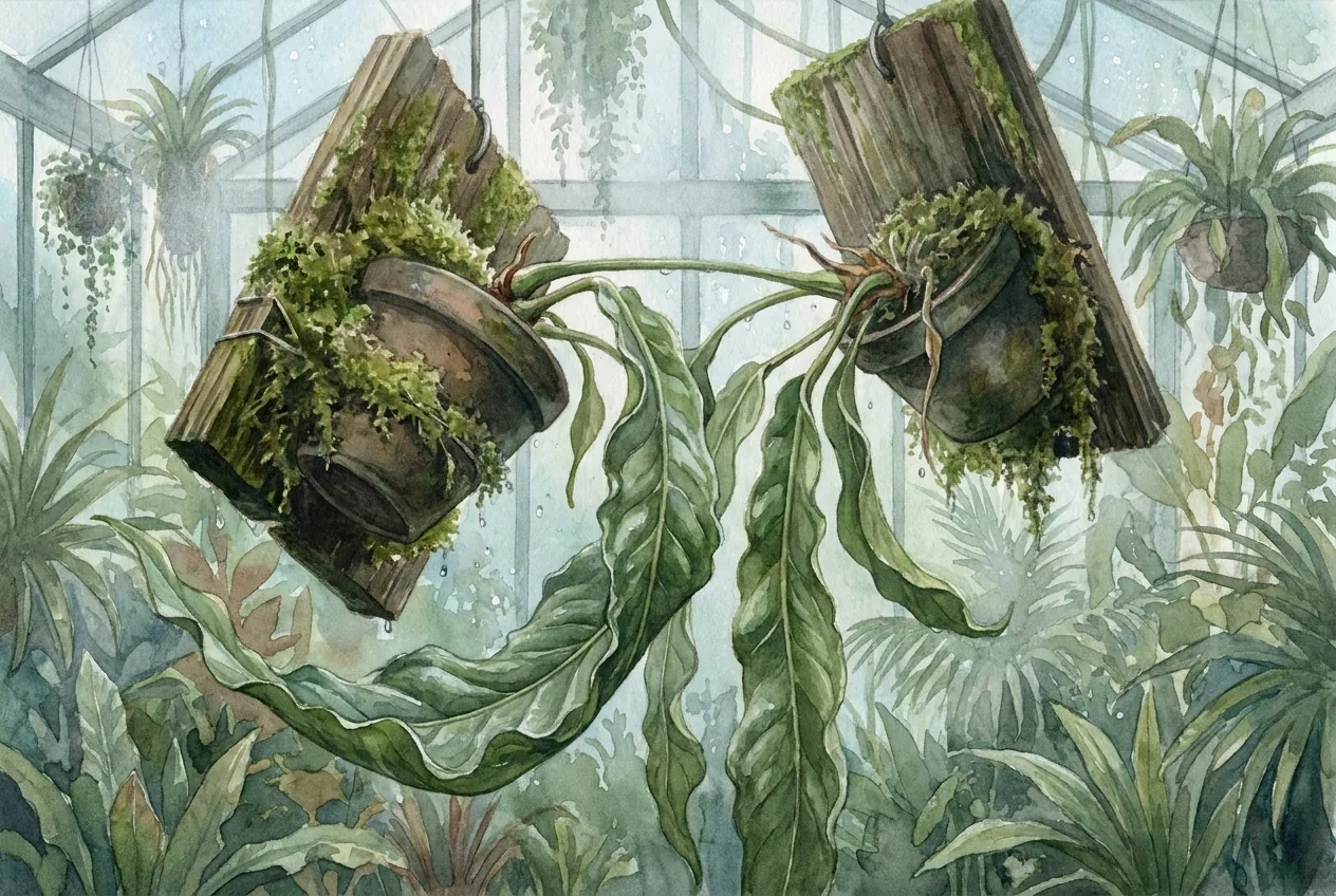 Anthurium Veitchii Leaf Sag: Mount Angle & Humidity Notes