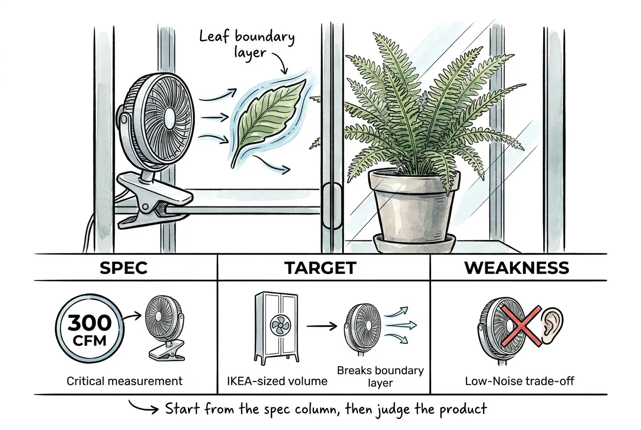 Four cabinet tools matched to key spec, target, and weakness columns