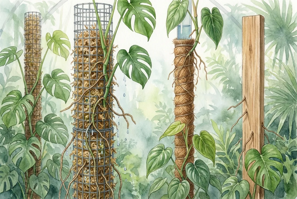 Moss Pole Product Chooser: Sphagnum, Coir & Stackable Poles