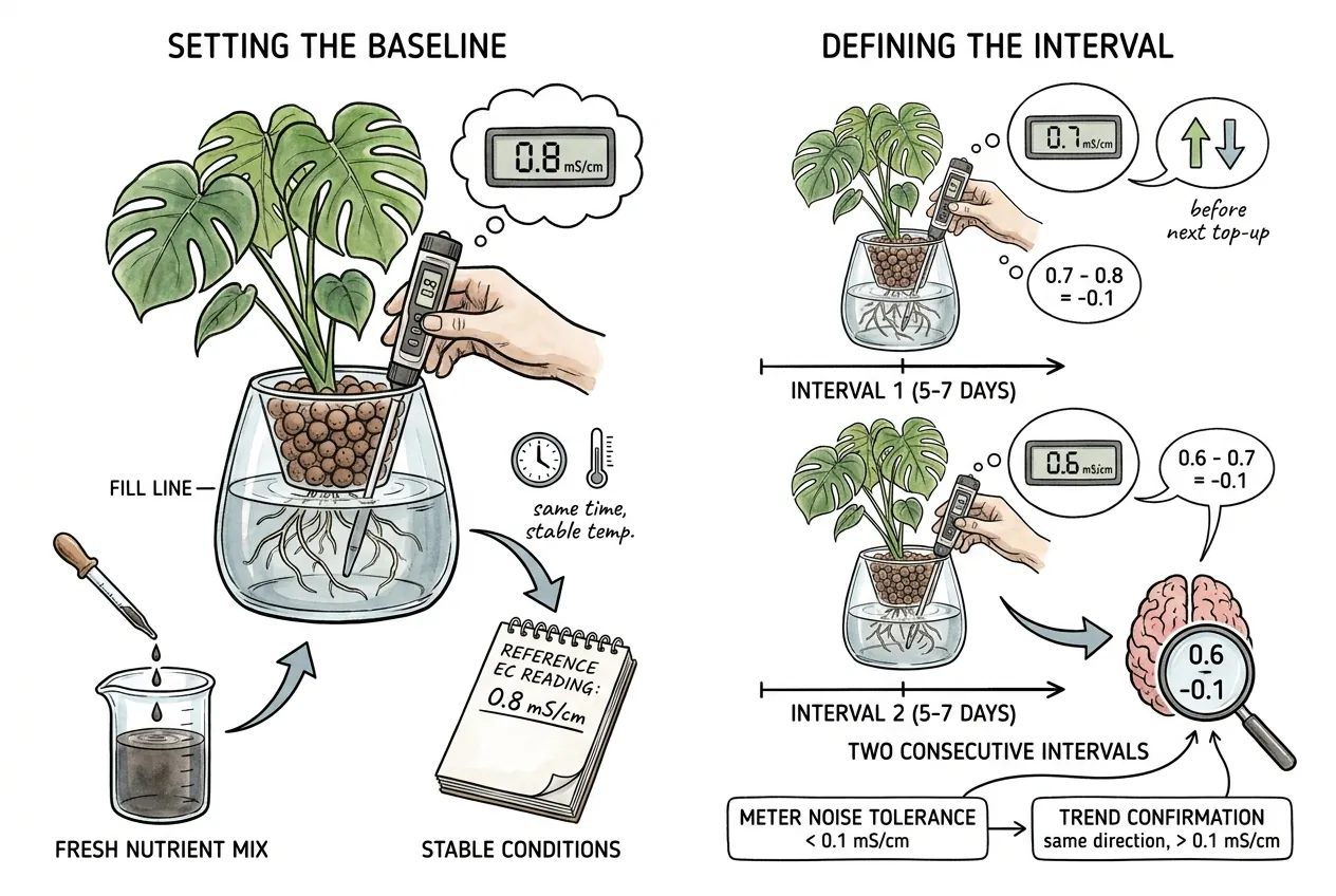 Botanical illustration for: Setting the baseline and the interval