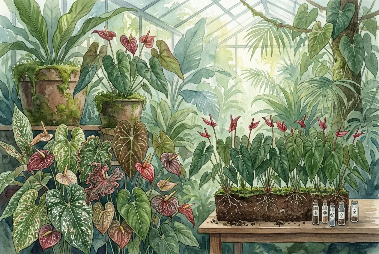Anthurium Breeding Genetics: Hybrid vs Species