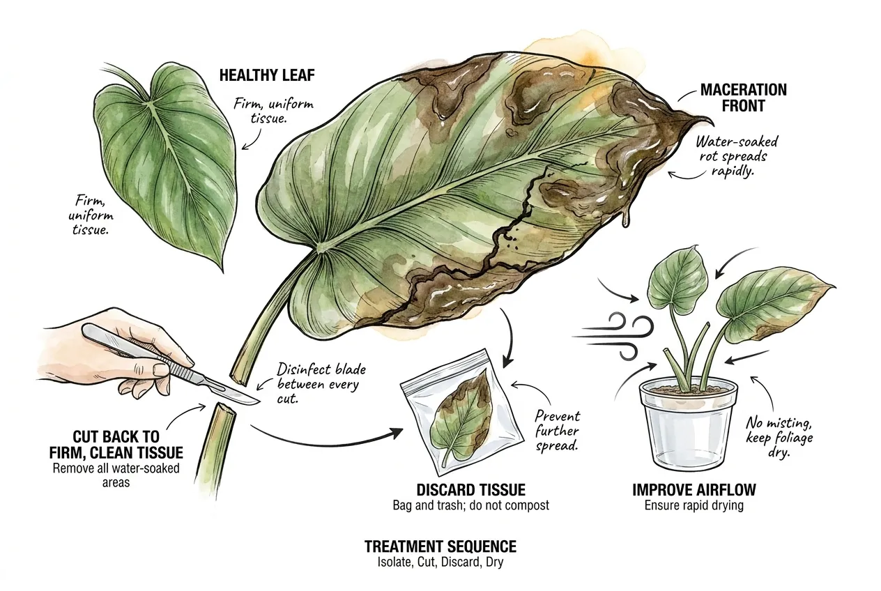 Botanical illustration for: The wet-fork sequence