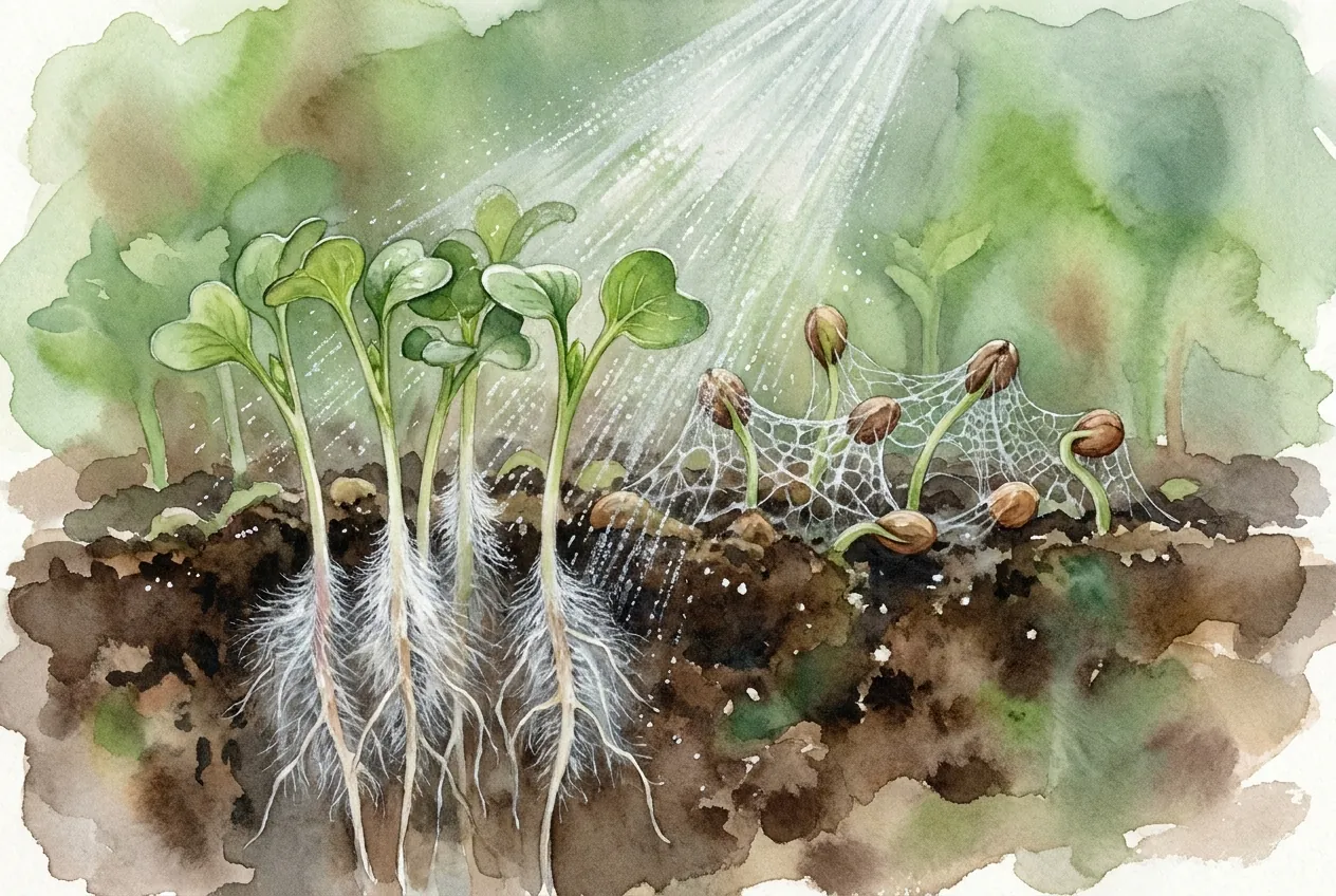 Microgreens Root Hairs vs Mold: The Mist Test and Triggers