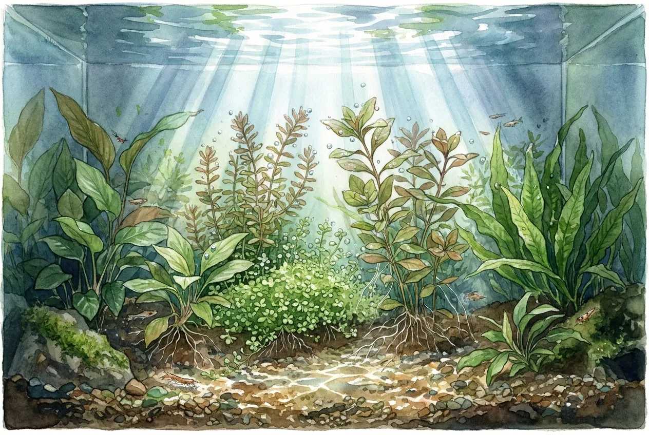 Planted Tank LED Light Product Chooser: PAR at Depth
